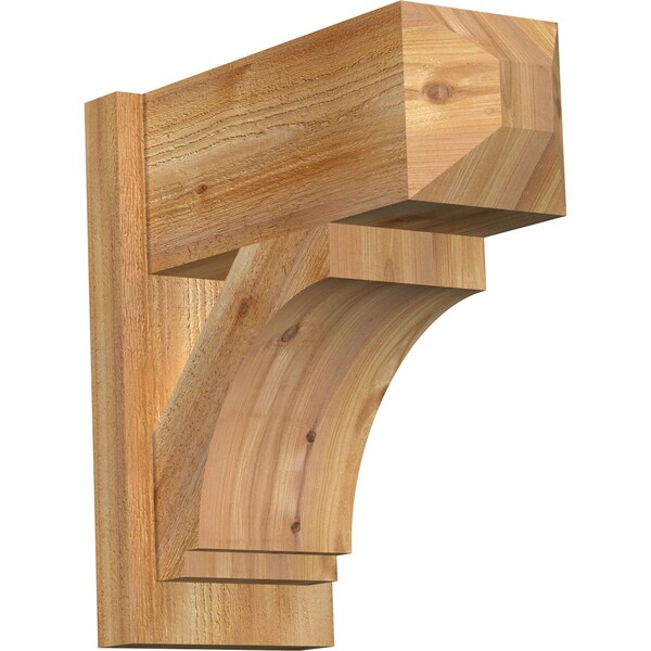 Ekena Millwork Imperial Rough Sawn Craftsman Outlooker, Western Red Cedar, 8"W x 18"D x 18"H OUT08X18X18IMP04RWR - main